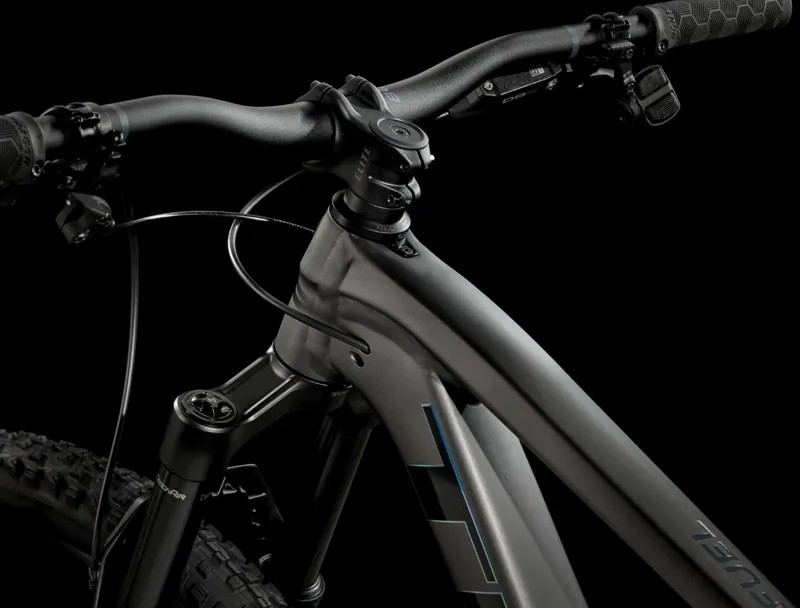 Trek Top Fuel 8 GX AXS Full Suspension Mountain Bike 2025 in Matte Dnister Black-4